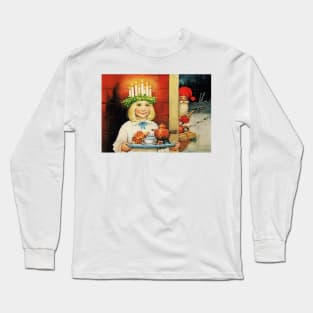 “Christmas Tea” by Jenny Nystrom Long Sleeve T-Shirt